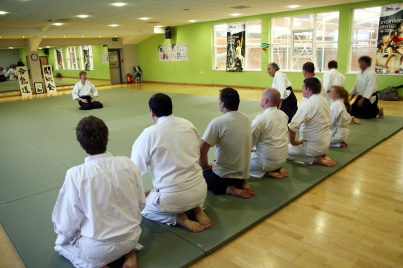 Aikido class ready to start