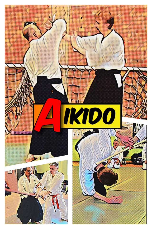 Aikido practice montage image