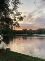 Meditating at Needham Lakes